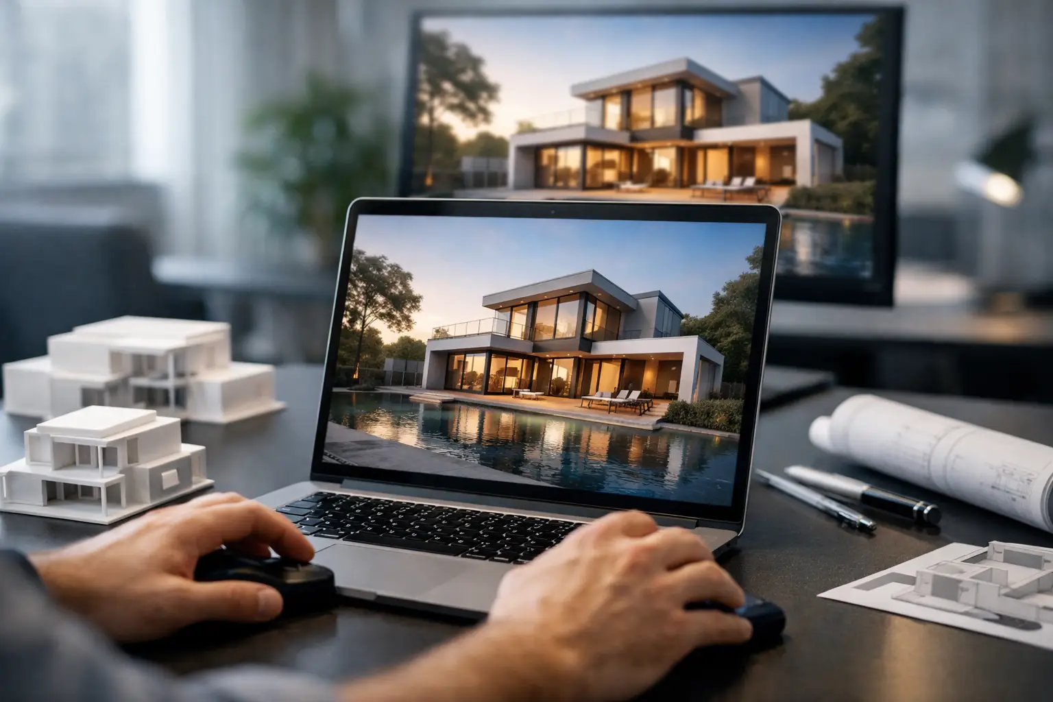 Renderização arquitetônica 3D em tempo real